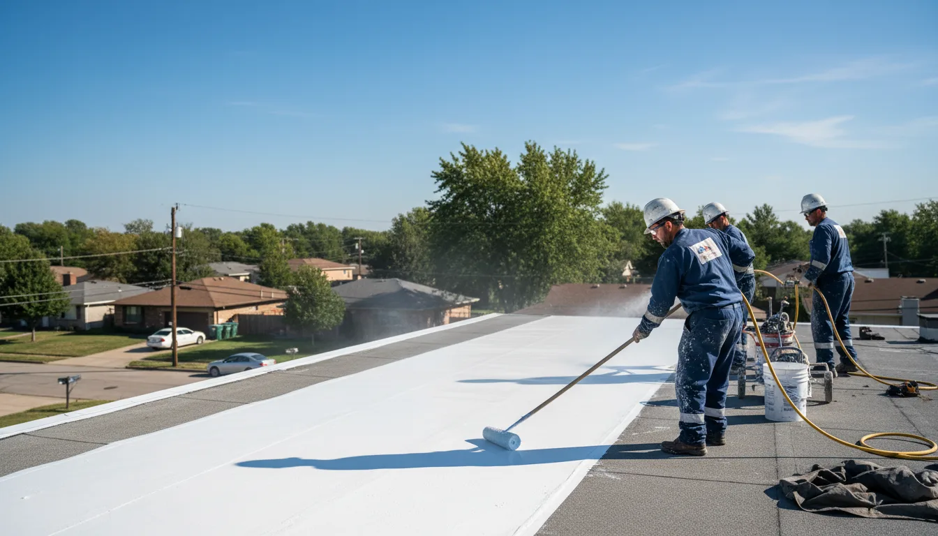 Commercial roof coating in New York Mills, MN near me